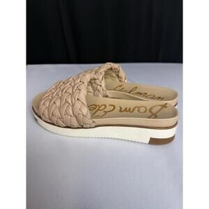Sam Edelman Ainslie braided Platform Slide size 7 Nude/Tan